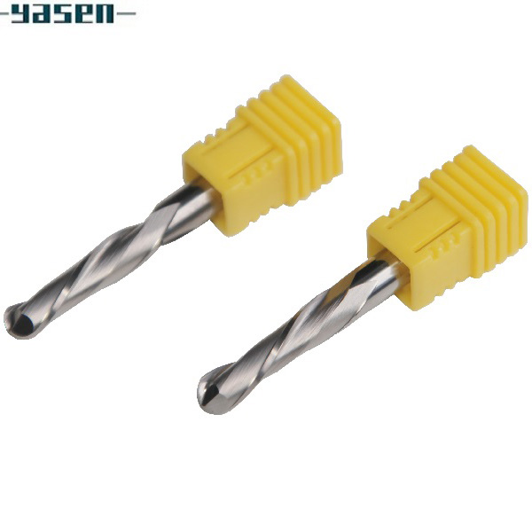 6-Piece Ball Nose End Mill Set - 2 Flute, CNC Router Bits (R0.5mm To R3.0mm)