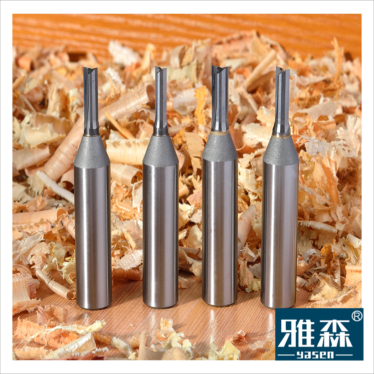 TCT 2 Flutes Milling Cutter CNC Փայտամշակման երթուղիչի բիթերը փայտամշակման համար YASEN Թեժ վաճառք