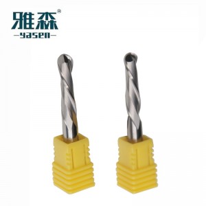 2 flutes solid Carbide ball Nose end mill for woodworking YASEN ຄຸນະພາບສູງ