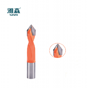 CNC tungsten carbide Dowel Terebrae for per foramen instrumenti ad lignum operandum YASEN Lupum instrumentum oeconomicum