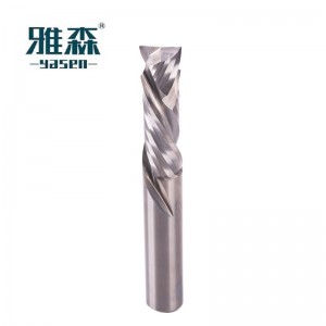 End Mills ดอกกัดเซาะร่องพร้อมฟัน -ขึ้นและลง เครื่องมือ คัตเตอร์ งานไม้ เราเตอร์ YASEN Wood Cutting