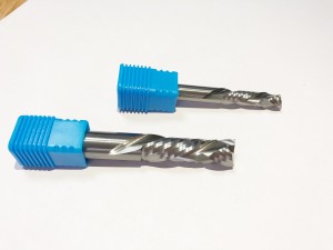 TCT Tungsten Carbide Compression 3 Flute End Mills untuk Woodworking Up and Downcut Milling Cutter Untuk kayu