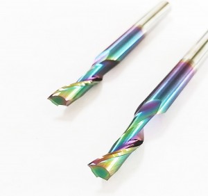 CNC End Mill Carbide Single Flute Spiral Cutter untuk Aluminium YASEN