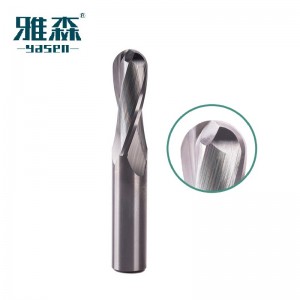 CNC Milling Cutter Għodda tal-Qtugħ ballun imnieħer End Mill Router Bit Karbur Għodod tal-injam Manifattur YASEN