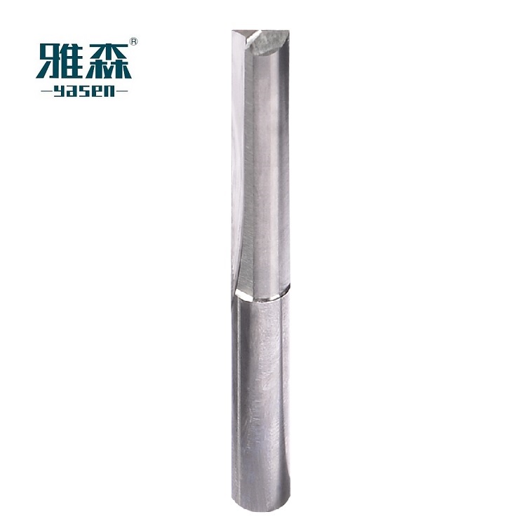 ឧបករណ៍កាត់ម៉ាស៊ីនកាត់ត្រង់ CNC Router ផ្ទាល់ខ្លួន ឧបករណ៍កាត់ Tungsten Carbide សម្រាប់ឈើ YASEN2 Flute