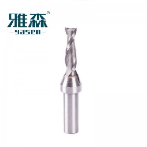 CNC tungsten carbide 2 seruling spirl bit untuk woodworking YASEN alat tukang kayu profesional