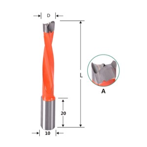 CNC Machining KJ2-A Tungsten Carbide Flute Dowel Drills