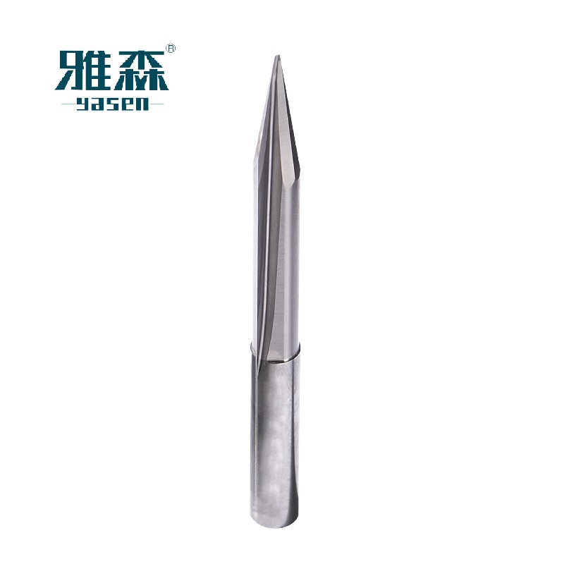 ອຸປະກອນເຄື່ອງໂມ້ Solid Carbide V-shape end mills for wood Yasen ທົນທານຕໍ່ອາຍຸຍືນ