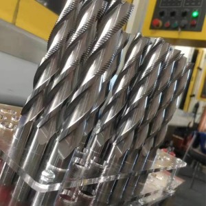 Mecanizado CNC Desbaste de carburo macizo Brocas en espiral Fresa de extremo